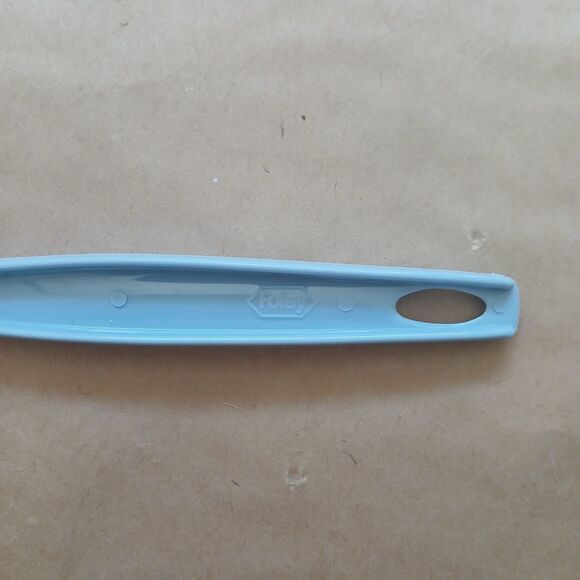 Vintage Foley Slate Blue Nylon Spatula 5 Slot Wide Blade - Picture 3 of 5